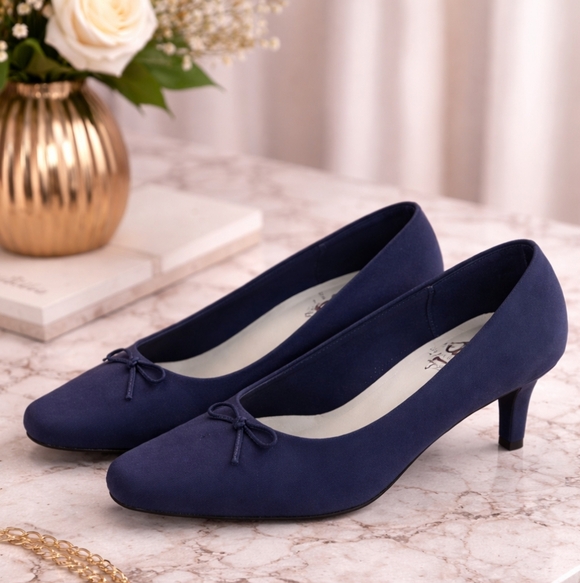 Life Stride Shoes - 💙Life Stride Navy Mid-Heel Pumps – Classic & Comfortable